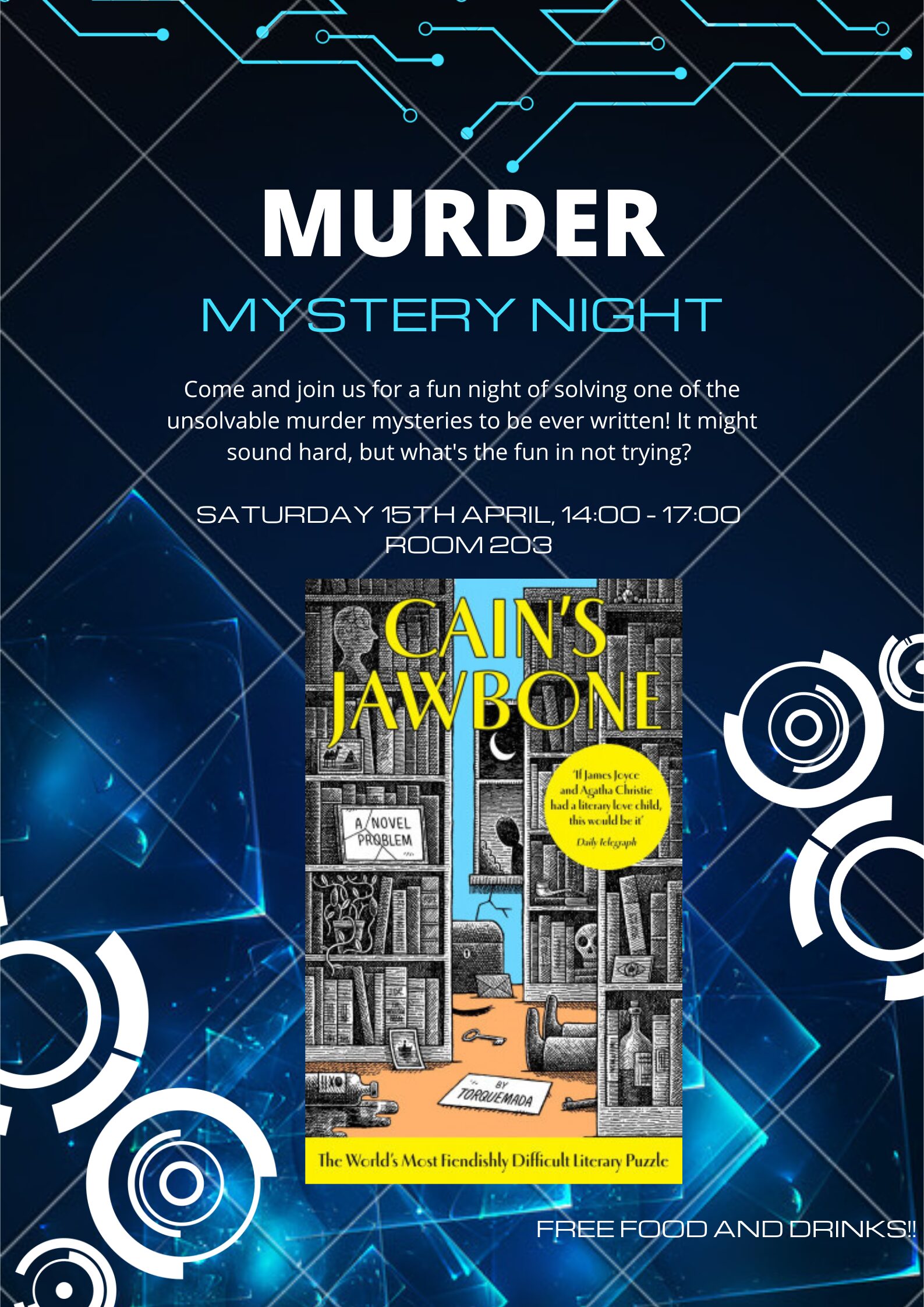 Cain's Jawbone Murder Mystery Night University of New York in Prague