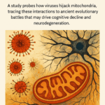 Viral Sabotage of Mitochondria: An Ancient Biological Conflict Driving Cognitive Decline
