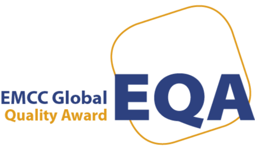 EMCC Global European Quality Award (EQA) logo recognizing UNYP's Coaching and Mentoring Program